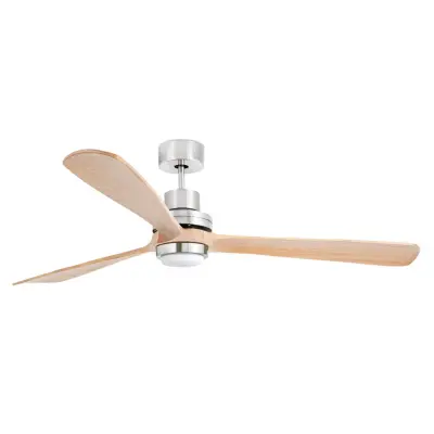 Lantau-G LED-takfläkt, Ø 168 cm, furu FARO BARCELONA - Vardagsrum - Modern - Trä