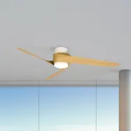 LED-takfläkt Groenland, trä, DC, tystgående, CCT – Mantra Mantra Iluminación - Vardagsrum - Modern - Plast