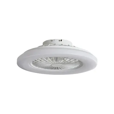 Lindby - Vedin LED-takfläkt, Ø 49 cm, vit, CCT
