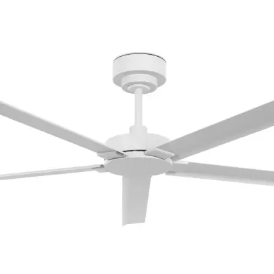 Monza takfläkt, vit, DC, tystgående, Ø 152 cm, IP55 – Beacon Beacon Lighting - Vardagsrum - Modern - Aluminium