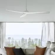 Moto takfläkt, vit, Ø 132 cm, tystgående – Beacon Beacon Lighting - Vardagsrum - Modern - Plast