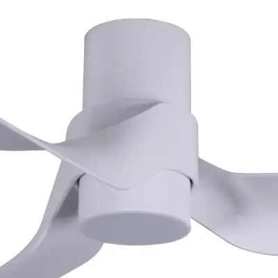 Nautica takfläkt med belysning, vit, tystgående – Beacon Beacon Lighting - Vardagsrum - Modern - Plast