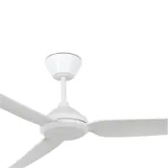 Polis takfläkt, vit, Ø 137 cm, likström, IP55 – Beacon Beacon Lighting - Vardagsrum - Modern - Plast