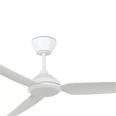 Polis takfläkt, vit, Ø 137 cm, likström, IP55 – Beacon Beacon Lighting - Vardagsrum - Modern - Plast