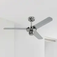 Takfläkt Industrial, krom, tystgående, 122 cm – Westinghouse - Modern - Metall