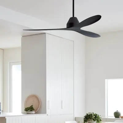 Whitehaven takfläkt, svart, DC, Ø 142 cm – Beacon Beacon Lighting - Vardagsrum - Modern - Plast