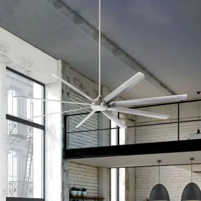 Widespan takfläkt, nickel – Westinghouse - Vardagsrum - Modern - Metall