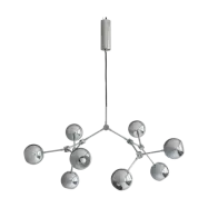 101 Copenhagen Drop Chandelier Globe takkrona mini Chrome