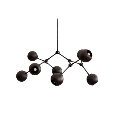 101 COPENHAGEN - Drop Globe ljuskrona Mini Burned Svart