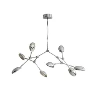 101 COPENHAGEN - Drop ljuskrona, krom, 55 cm, 8 lampor