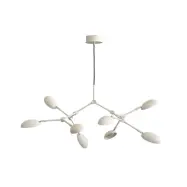 101 COPENHAGEN - Drop ljuskrona, vit, 55 cm, 8 lampor