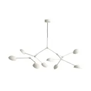 101 COPENHAGEN - Drop ljuskrona, vit, 85 cm, 8 lampor