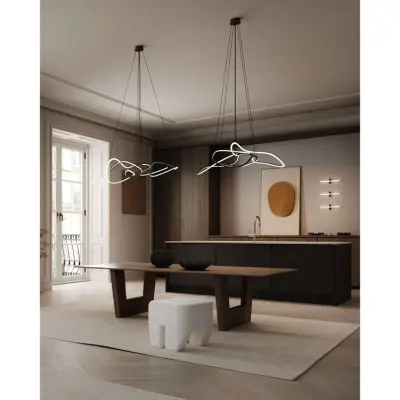 101 COPENHAGEN - Ghost Ljuskrona Mini Burned Svart