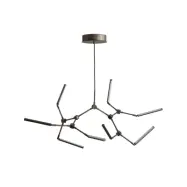 101 COPENHAGEN - Stick LED-hänglampa, brons, 124 cm, 8 lampor