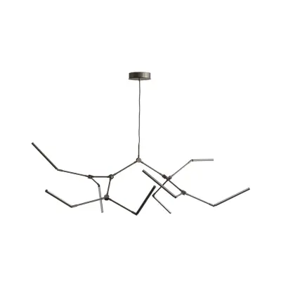 101 COPENHAGEN - Stick LED-hänglampa, brons, 196 cm, 8 lampor