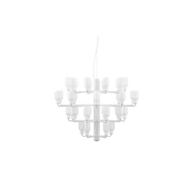 Amp Large takkrona, opal/mattvit 62,5cm