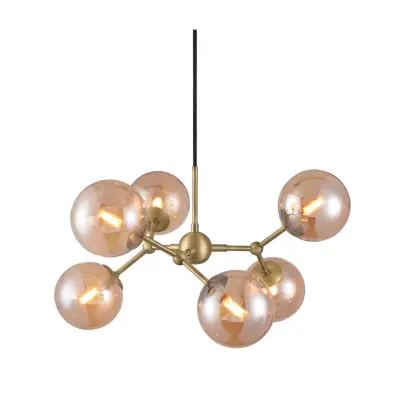 Atom Takkrona Antik Mässing Ø57cm