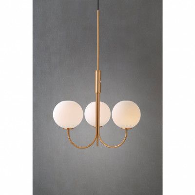 Ballon Krona satinmässing G9