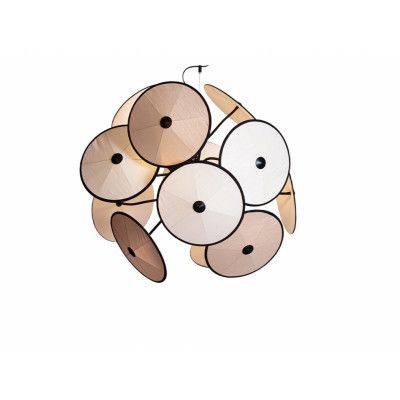 By Rydéns - Cappello Ljuskrona Ø82 Matt Black/Beige