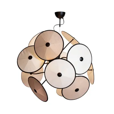 By Rydéns - Cappello Ljuskrona Ø82 Matt Black/Beige