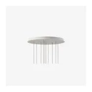CANOPY Flowerpot Chandelier VP1 10 pendants Ø77 cm Matt White