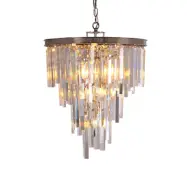 COSY LIVING Vincent kristallkrona, M - klar f&ouml;rgylld kristall