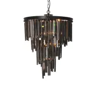 COSY LIVING Vincent kristallkrona, M - r&ouml;kig och belagd gr&aring; kristall