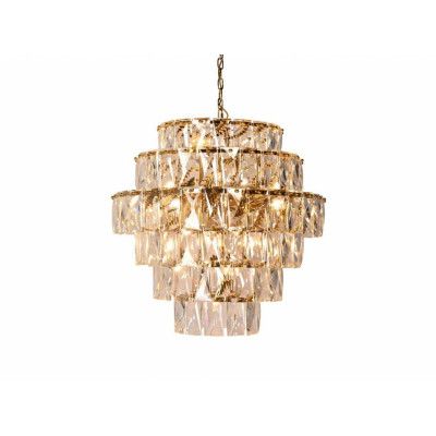 Cozy Living - Chloe Crystal Ljuskrona Clear/Gold Cozy Living