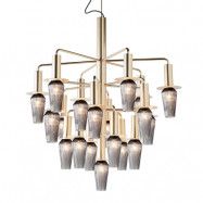 Design By Us - Harakiri Ljuskrona Gold/Smoke