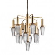 Design By Us - Harakiri Mini Ljuskrona Gold/Smoke