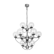 Hallbergs Belysning Perla 12 takkrona silver 78cm