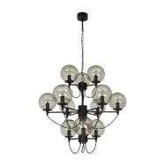 Hallbergs Belysning Perla 12 takkrona svart 78cm