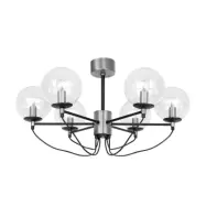 Hallbergs Belysning Perla 6 takkrona silver 78cm