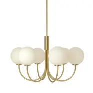 Herstal - BALLON ljuskrona, mässingsfärgad, Ø 60 cm 6 lampor