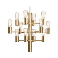 Herstal - Manola Mini 12 Ljuskrona Satin Mässing