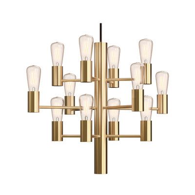 Herstal - Manola Mini 12 Ljuskrona Satin Mässing