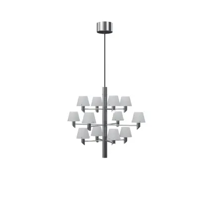Herstal Takkrona Gil 12 krom/opal glas