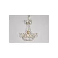 Kristallkrona Alexander Antikmässing 36cm