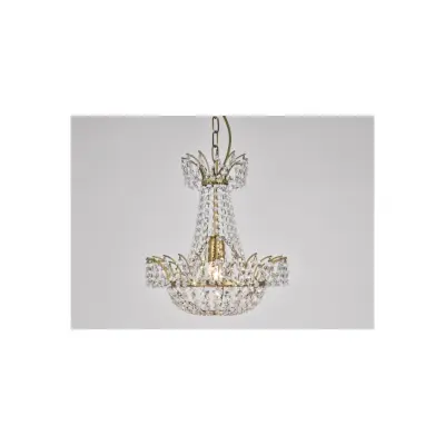 Kristallkrona Alexander Antikmässing 36cm