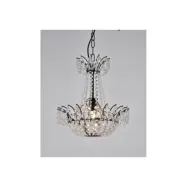 Kristallkrona Alexander Svartlackerad 36cm