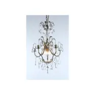 Kristallkrona Charlotte 5-Arm Liten Antikmässing 40cm