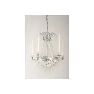 Kristallkrona Empire Classic 5-Arm Liten Krom 49cm