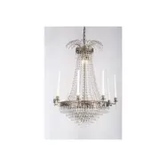 Kristallkrona Empire Classic 8-Arm Stor Antikmässing 66cm