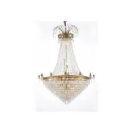 Kristallkrona Empire Classic Ny 10-Arm Xl Borstad Mässing 95cm