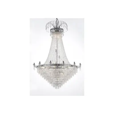 Kristallkrona Empire Classic Ny 10-Arm Xl Krom 95cm