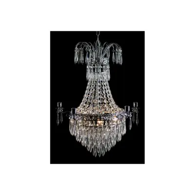 Kristallkrona Empire Classic Ny 5-Arm Liten Krom 49cm