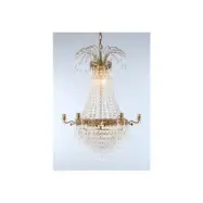 Kristallkrona Empire Classic Ny 6-Arm Medium Borstad Mässing 55cm