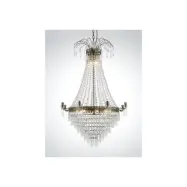 Kristallkrona Empire Classic Ny 8-Arm Stor Antikmässing 66cm