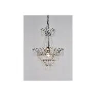 Kristallkrona Estelle Svartlackerad 36cm