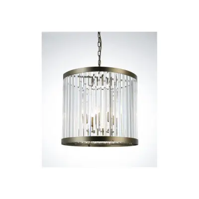 Kristallkrona Forever Antikmässing 48cm